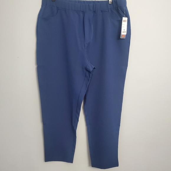 32° Heat 32° Cool Woman's Navy Blue Pants Elastic Waist Sz XL NWT - Picture 1 of 11